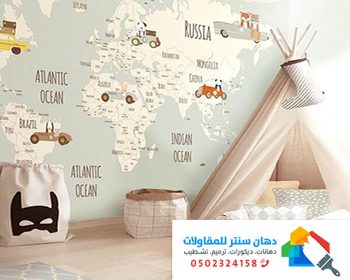 فني تركيب ورق جدران الطائف